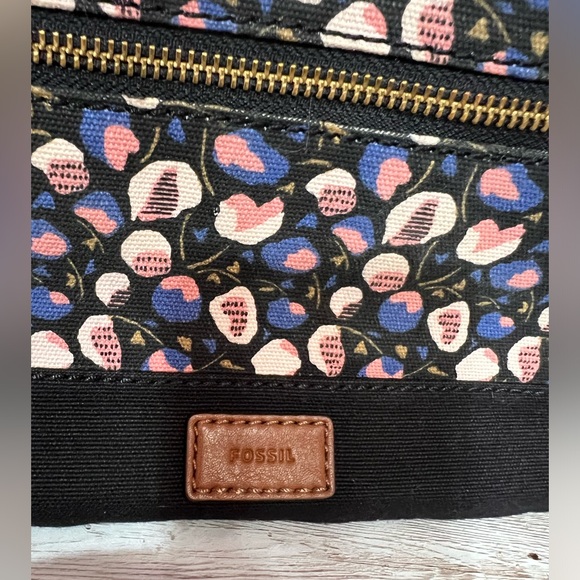 Fossil Crossbody Bag key multicolor zipper - Picture 3 of 7